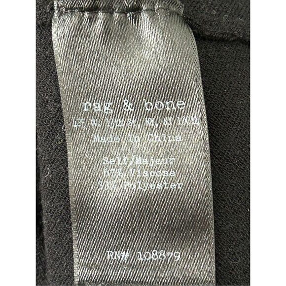 Rag & Bone Women's Mesh Long Sleeve Bodycon Mini Dress Black & White Small - Picture 7 of 8